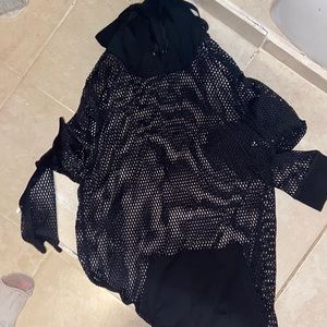 Mesh workout sweater